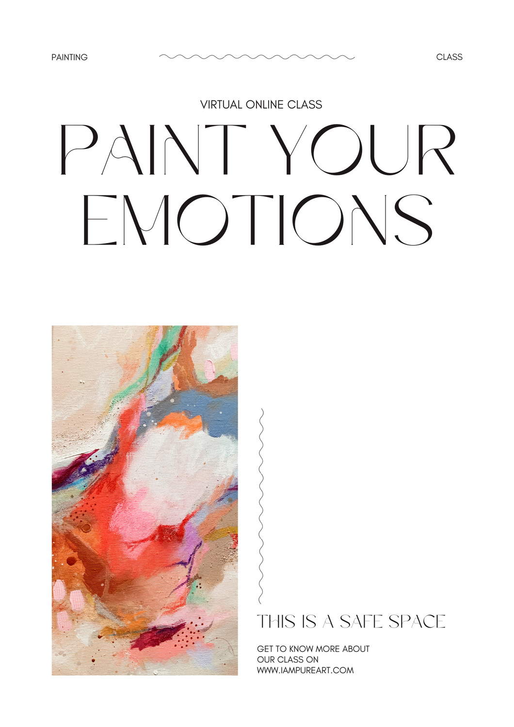 Paint Your Emotions - Self Care Painting Class (21+) | Virtual Class