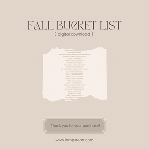 Fall Bucket List